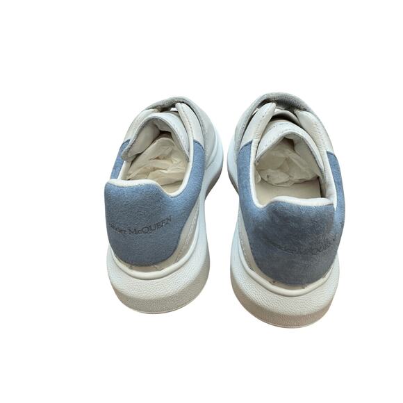 Alexander McQueen NIB Kid’s Low Top Leather Sneakers in White Size 10 Toddler - Picture 8 of 11